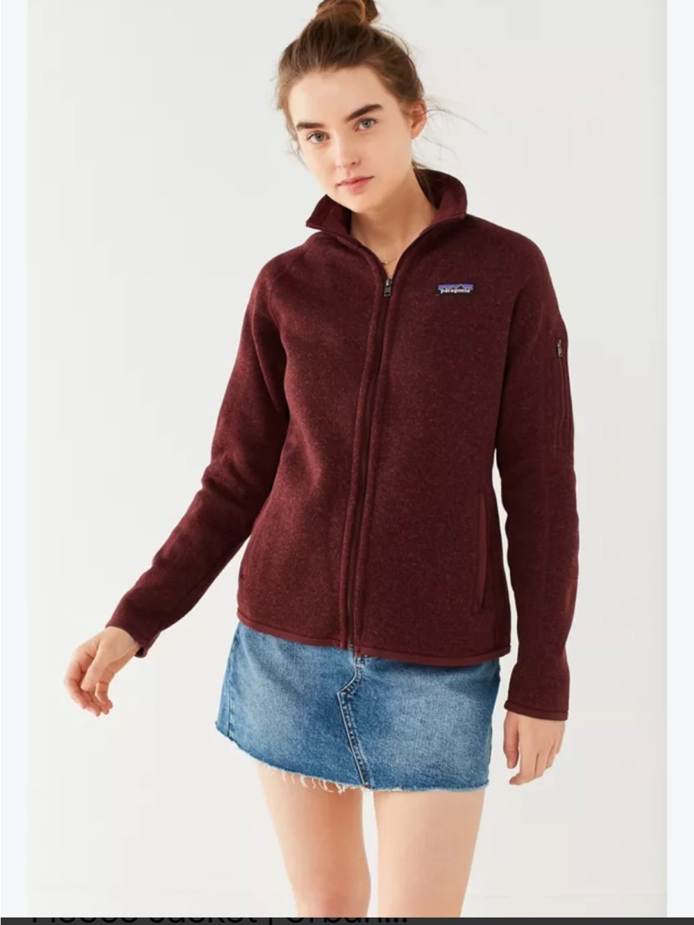 Patagonia Women’s Better Sweater Full-Zip Teddy Jacket - Deep Burgundy. XL